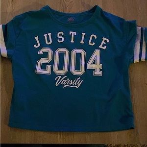 A kids sparkle justice 2004 varsity shirt
